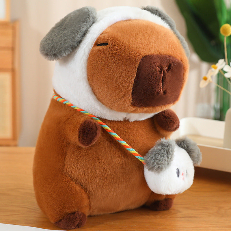Fluffy Capybara Plush Doll Kawaii